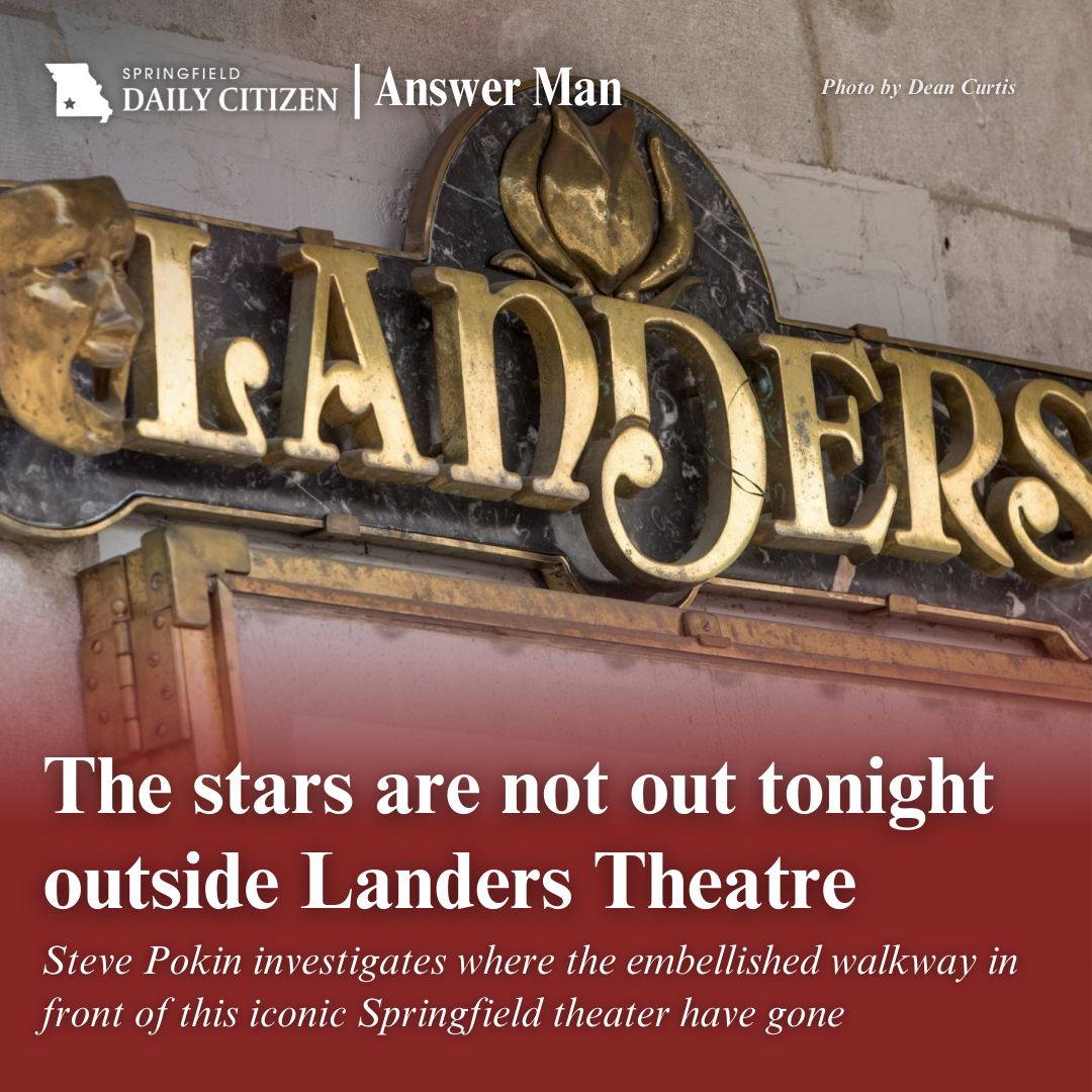 Landers Theater Building Sign in Gold