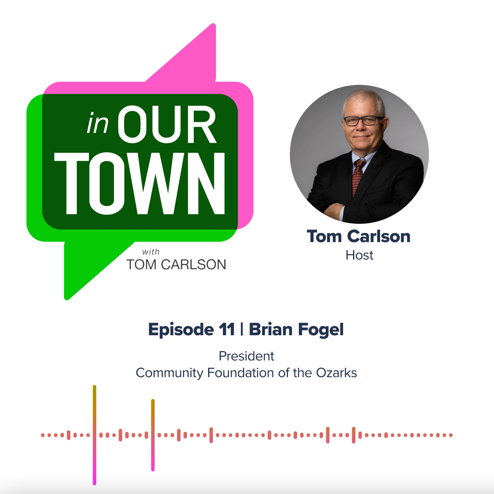Screenshot of the "In Our Town" podcast