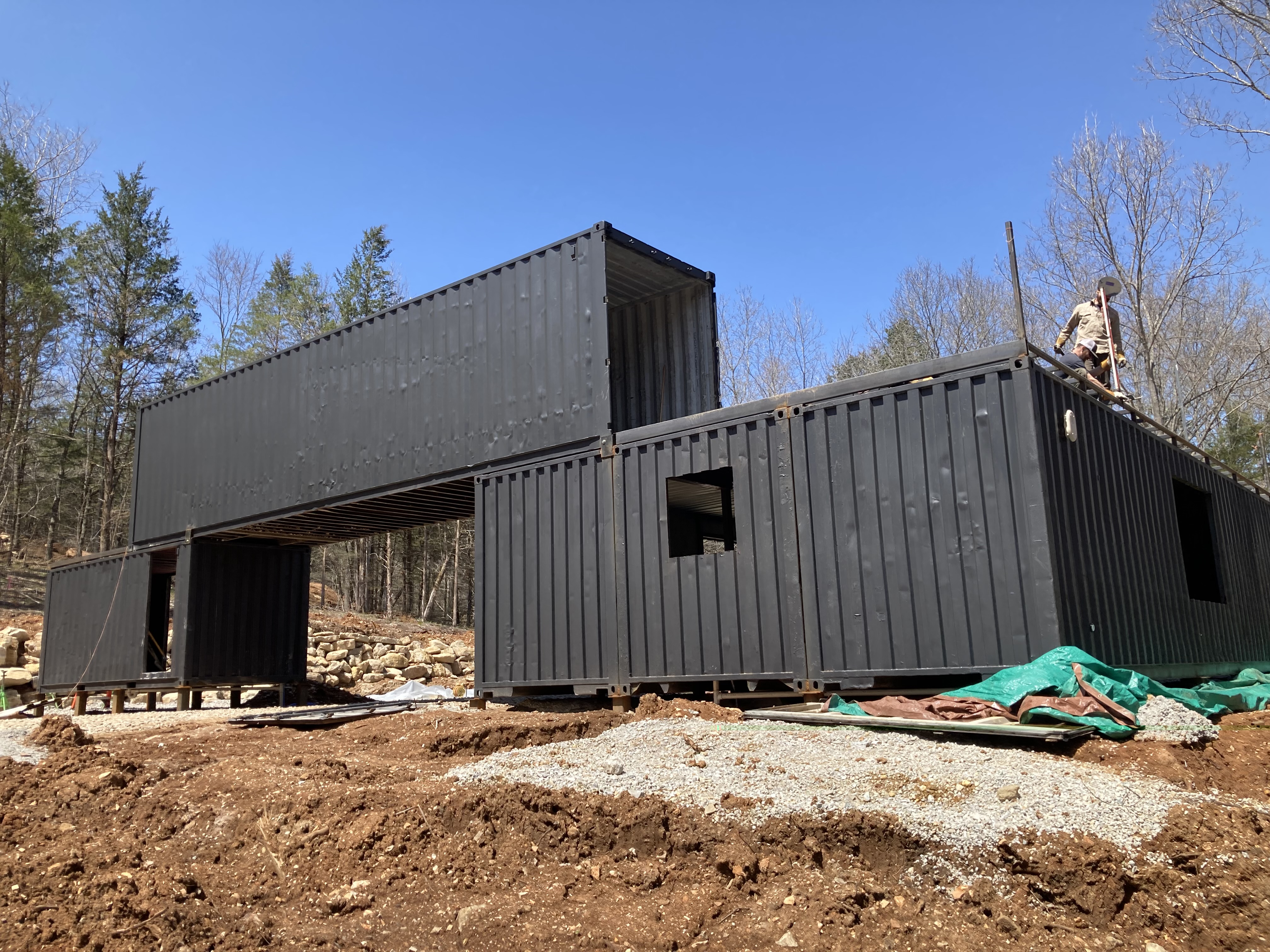 Base camp at Howler Bike Park is being built out of repurposed shipping containers and will include a bike shop, pro shop, first-aid station and event stage.
