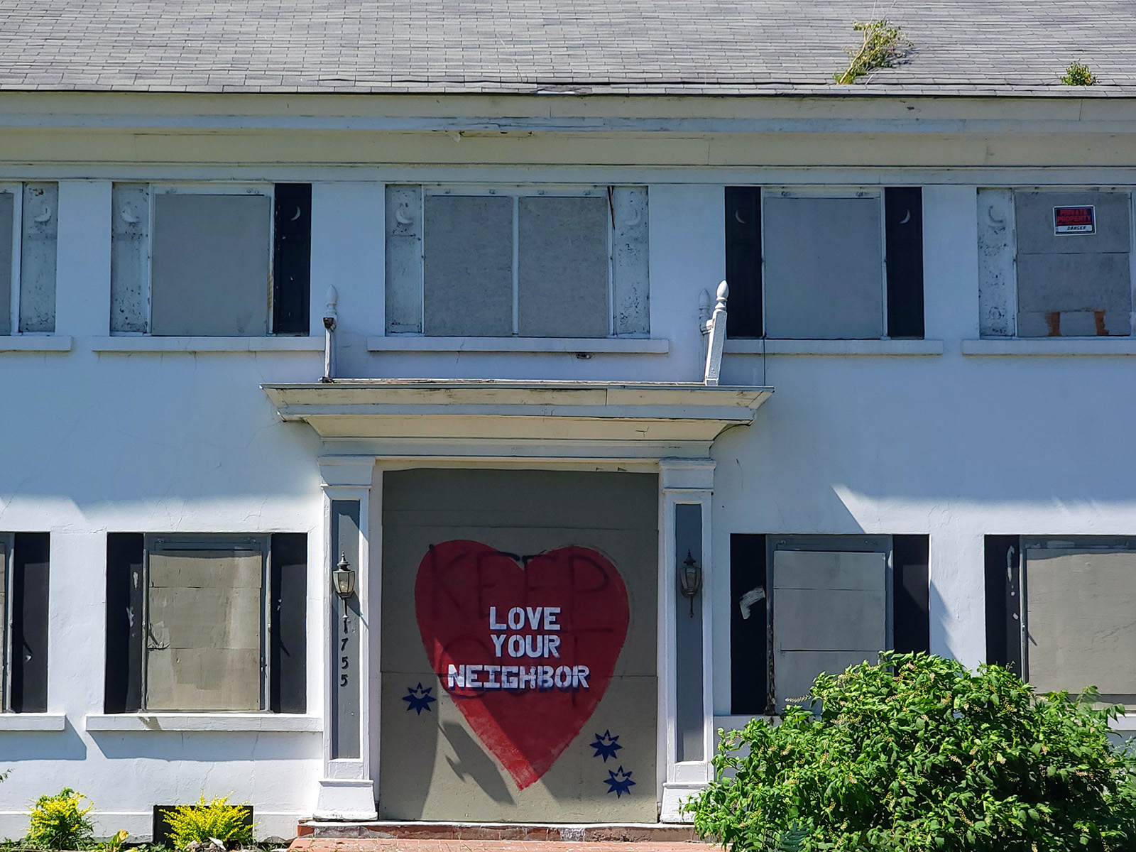 University Heights developer applies for demo, house gets tagged with heart graffiti