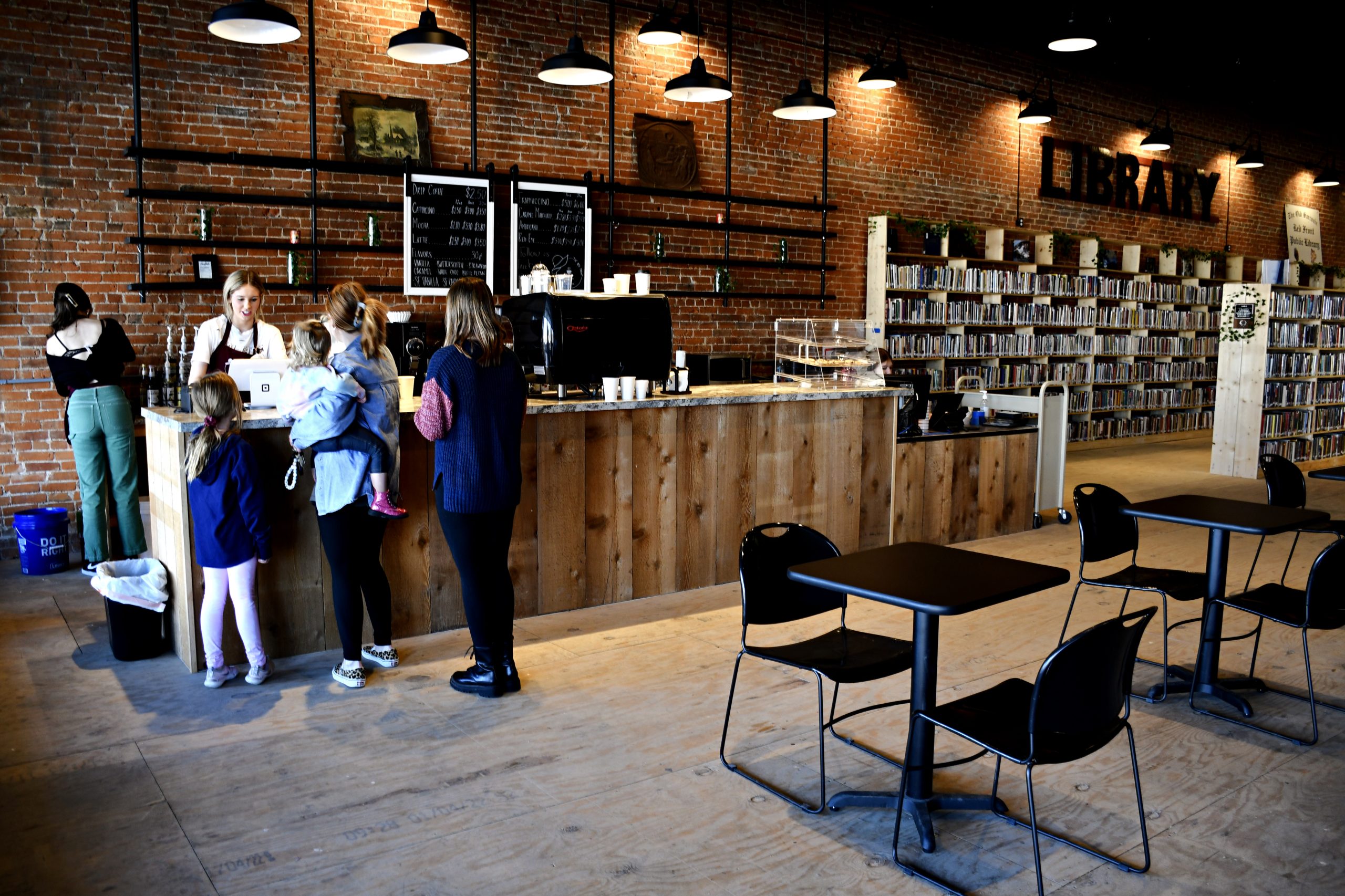 Interior photo of a coffee shop
