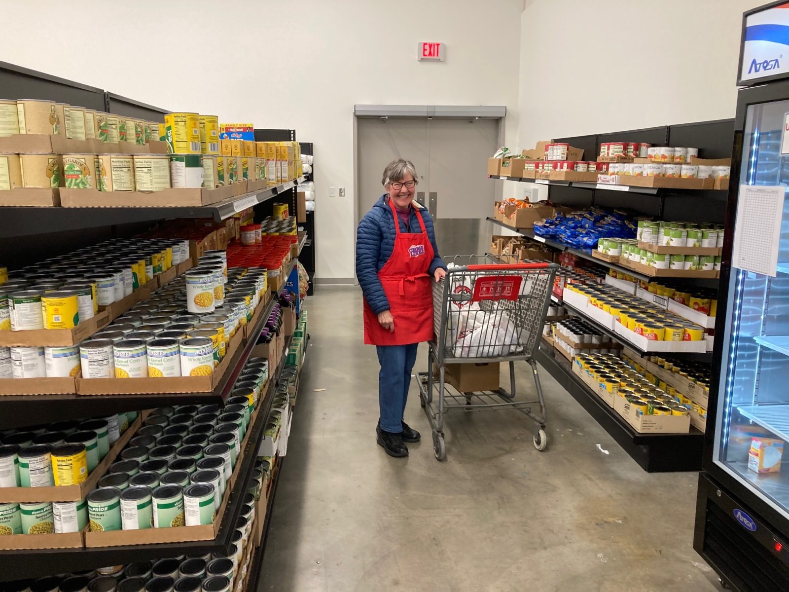Ellen VanOsdol is a volunteer for Crosslines, the food pantry at Council of Churches of the Ozarks