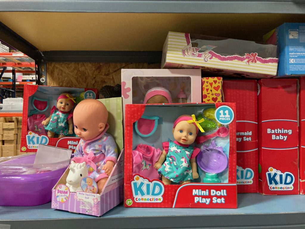 These are toys for Council of Churches of the Ozarks' Wish I May program, which gives a bag of toys, presents and cake mix for children in need in the Ozarks.