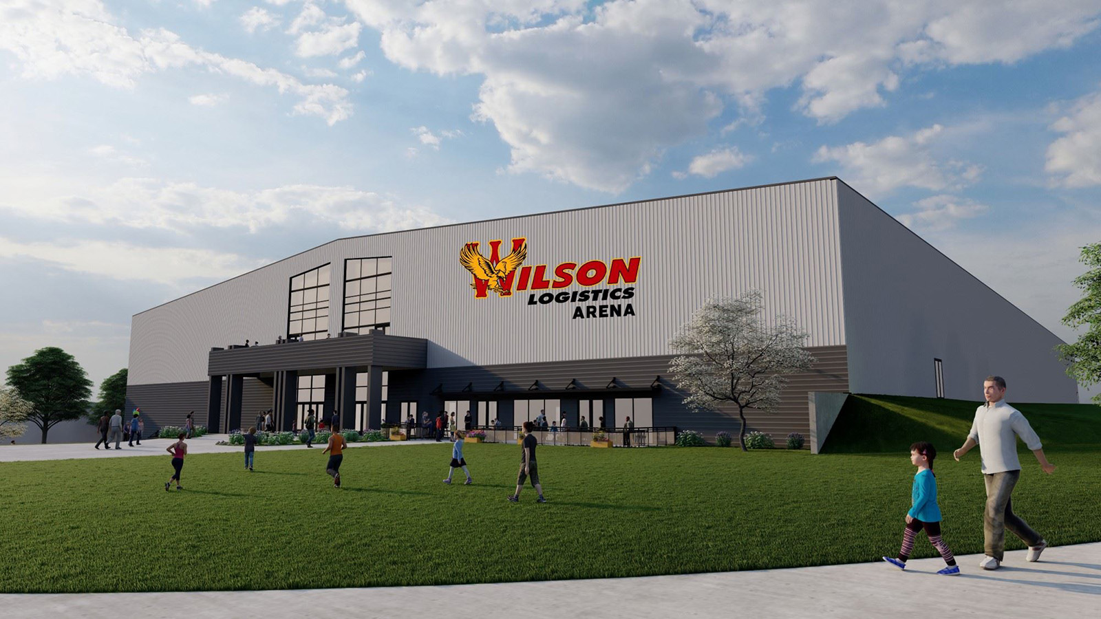 Architect's rendering of the new Wilson Logistics Arena, at the Ozark Empire Fairgrounds.