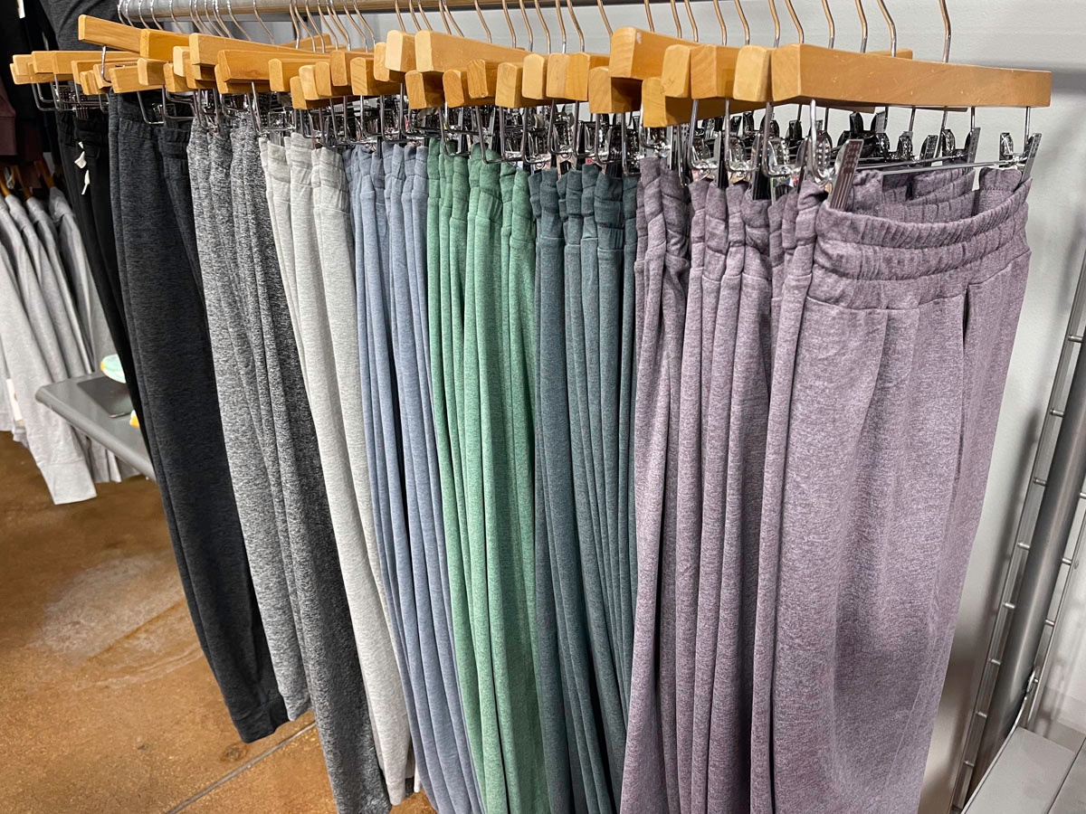 Vuori Performance Joggers for women come in a variety of colors at Fleet Feet. (Photo by Sony Hocklander)