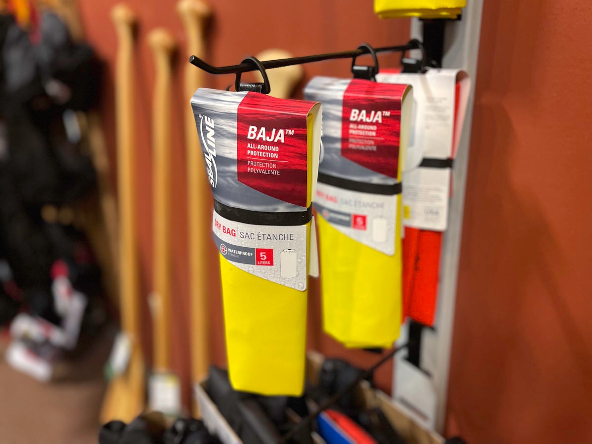 Small dry bags, such as these Seal Line 5-liter options at Ozark Adventures, are the perfect size for personal gear. (Photo by Sony Hocklander)