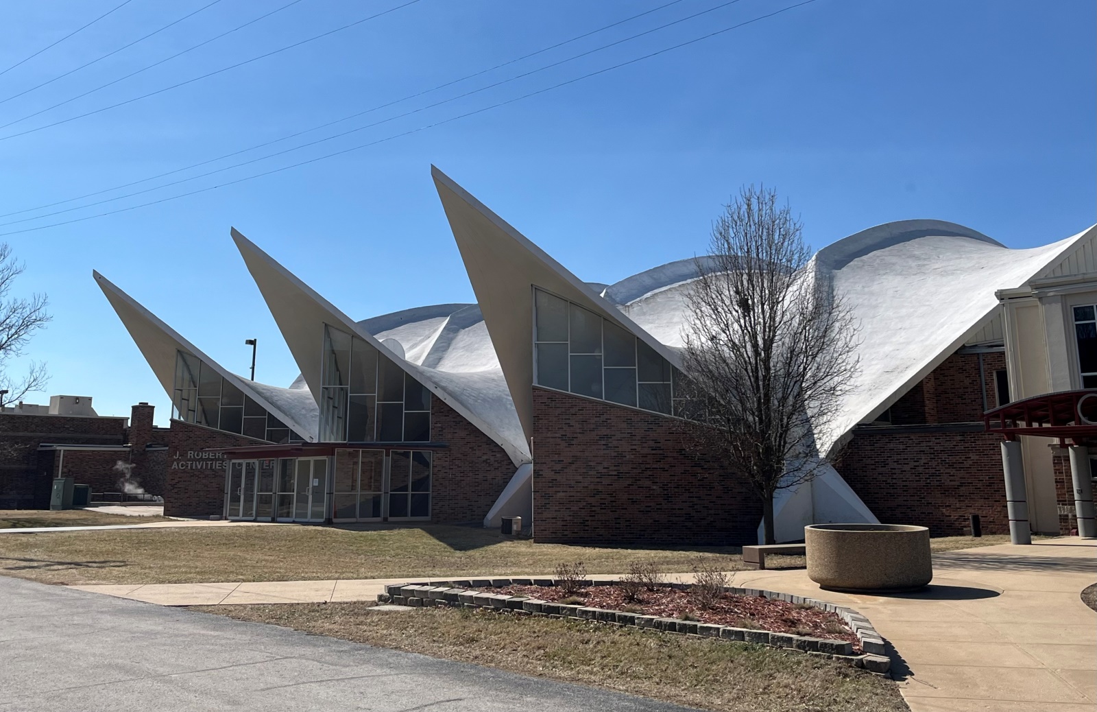 Exterior photo of the Ashcroft Center on the campus of Evangel University in Springfield, Missouri. (Photo by Lyndal Scranton)