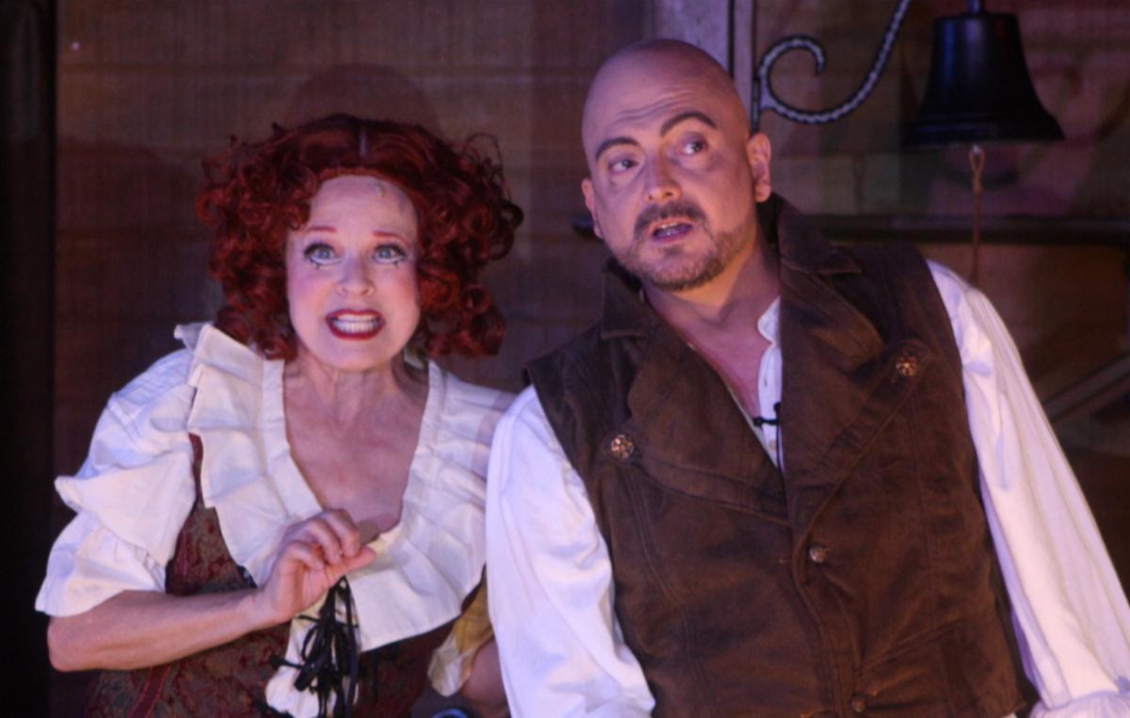 Rick Dines, right, and Kim Crosby perform a scene from "Sweeney Todd."