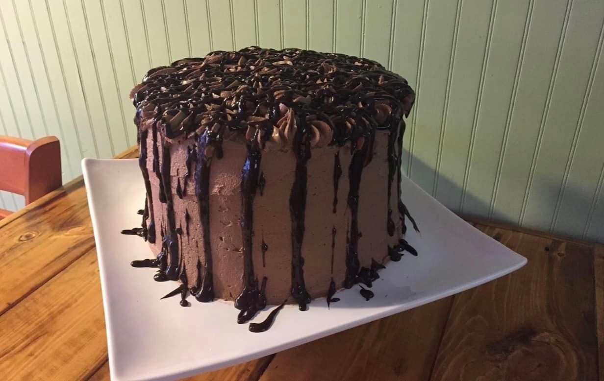 A triple chocolate truffle cake from The Gypsy