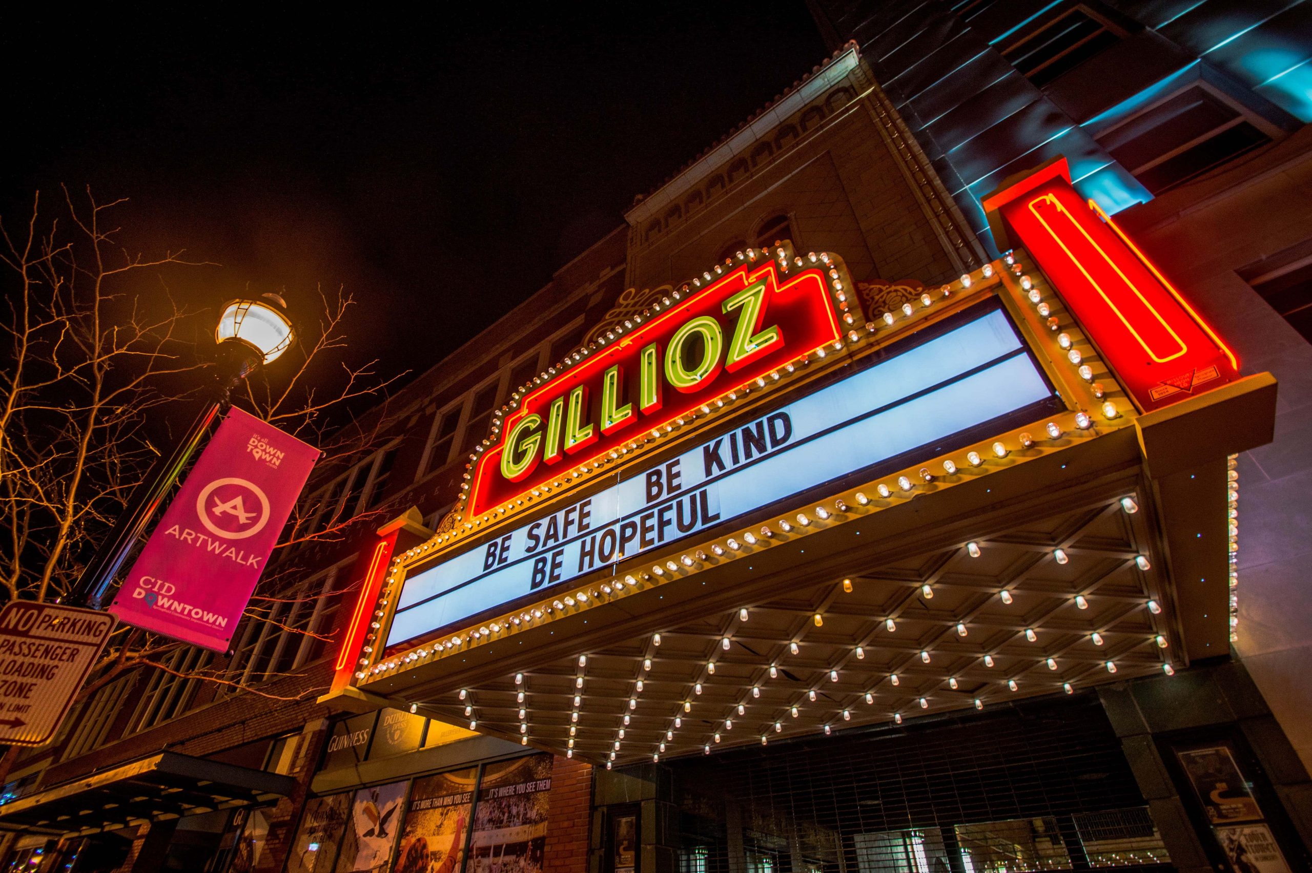 Featured Image: Gillioz Theatre marquee