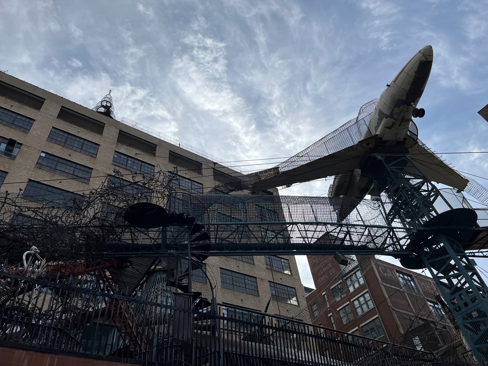 Looking up at the City Museum